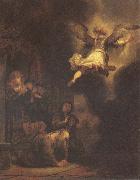 Rembrandt, The Angel Leaving Tobias and His Family
